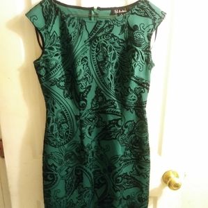 Black & Green floral dress